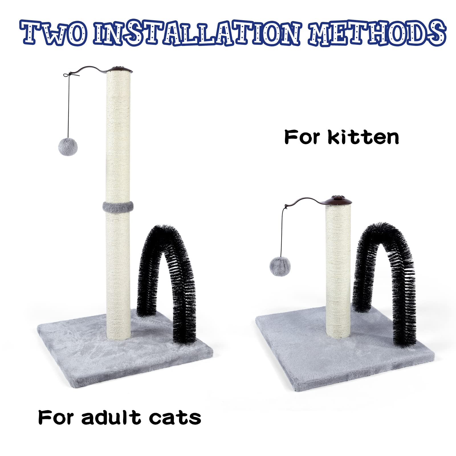 ANWA diseno-dos-modos-ajuste-altura, adaptable a gatitos y adultos.