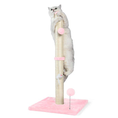 ANWA poste rascador de 32 pulgadas, alto y estable para gatos activos.
