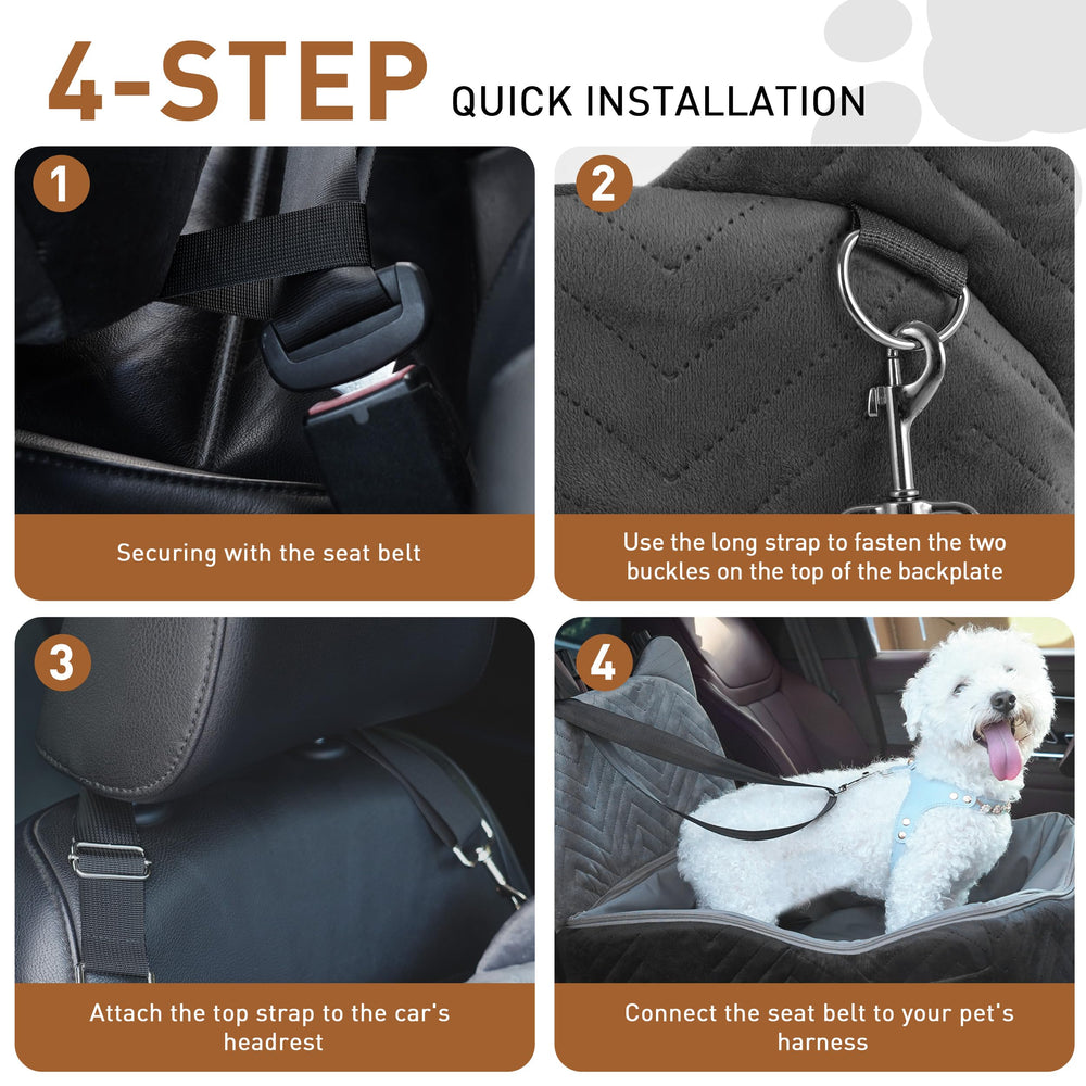 Anywish asiento perro: base antideslizante para estabilidad en el coche