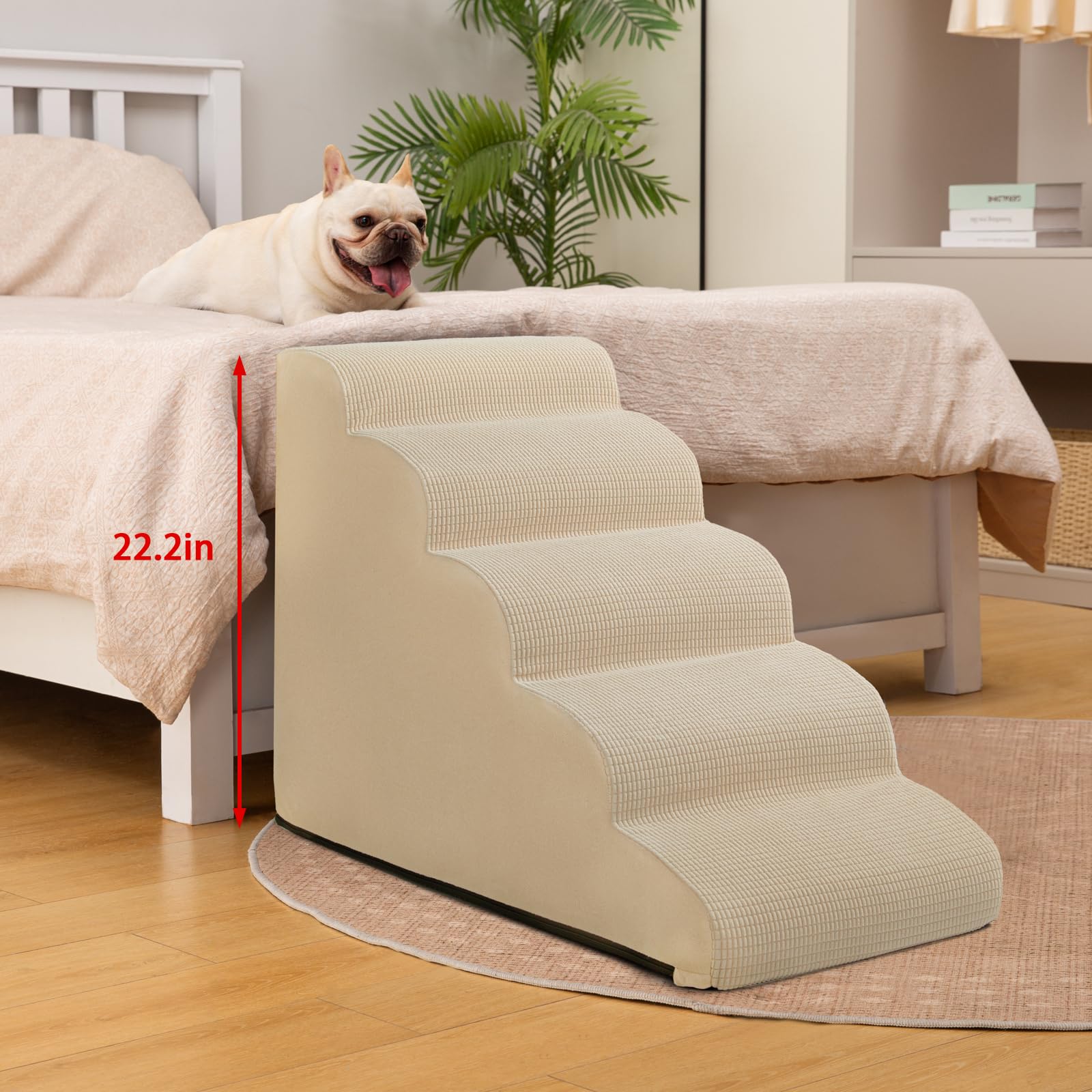 Aodisman rampa para perro, segura y estable junto a muebles