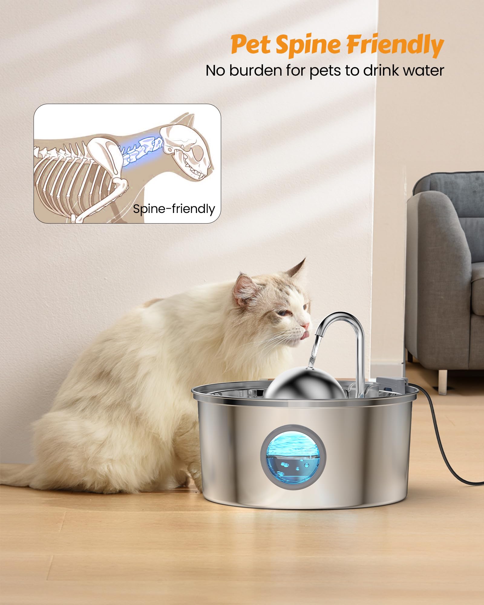 Bomba silenciosa de AONBOY para uso nocturno tranquilo.