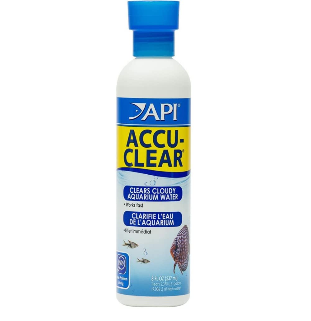 API Accu-Clear clarificador de agua para acuarios, mejora la claridad y reduce la turbidez.