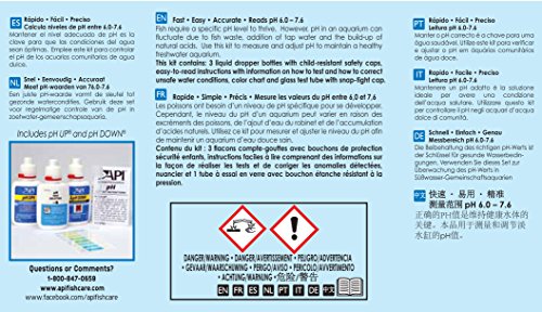 Tubo de prueba API con tapa preparado para lectura de pH