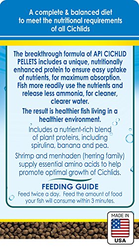 API CICHLID PELLETS textura flotante para ingesta diaria