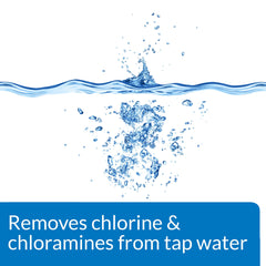 API Condicionador de agua para acuarios, empaque con concentración alta para uso eficiente.