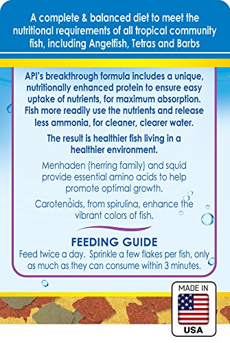 API Copos Tropicales: ingredientes Nutritivos para una dieta equilibrada de peces tropicales.