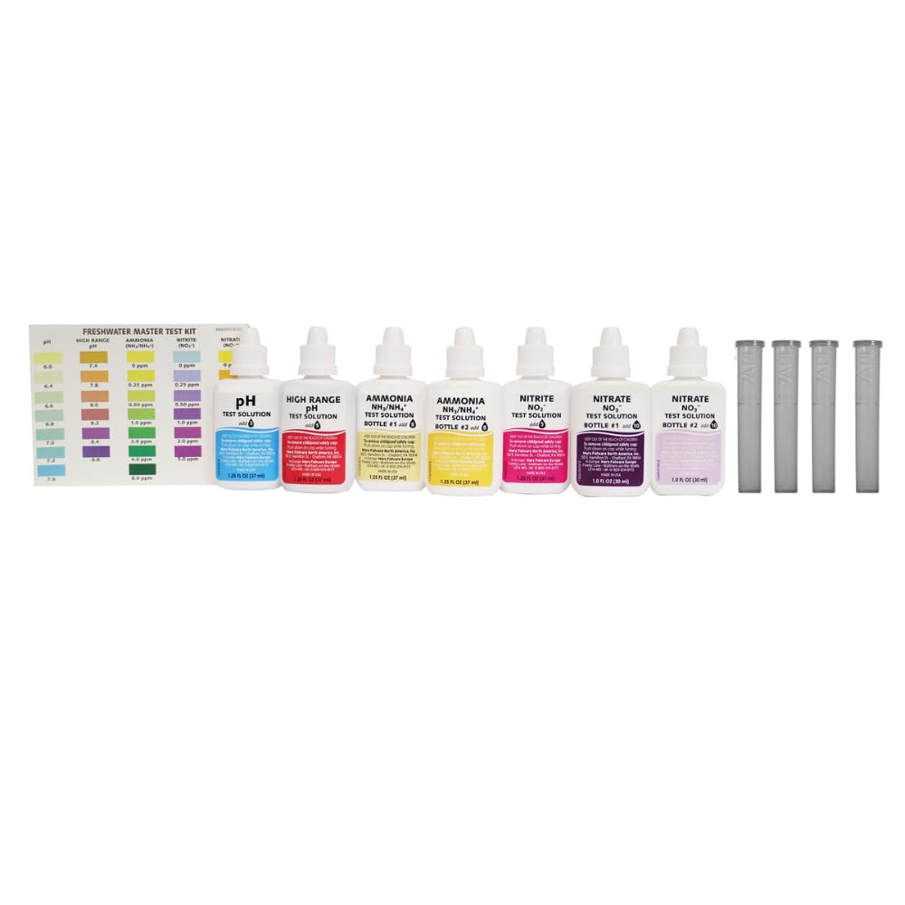 API Freshwater Master Test Kit frascos de solución para pruebas confiables