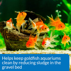 API limpiador de acuario para pez dorado, sedimentos del sustrato, mantiene grava limpia