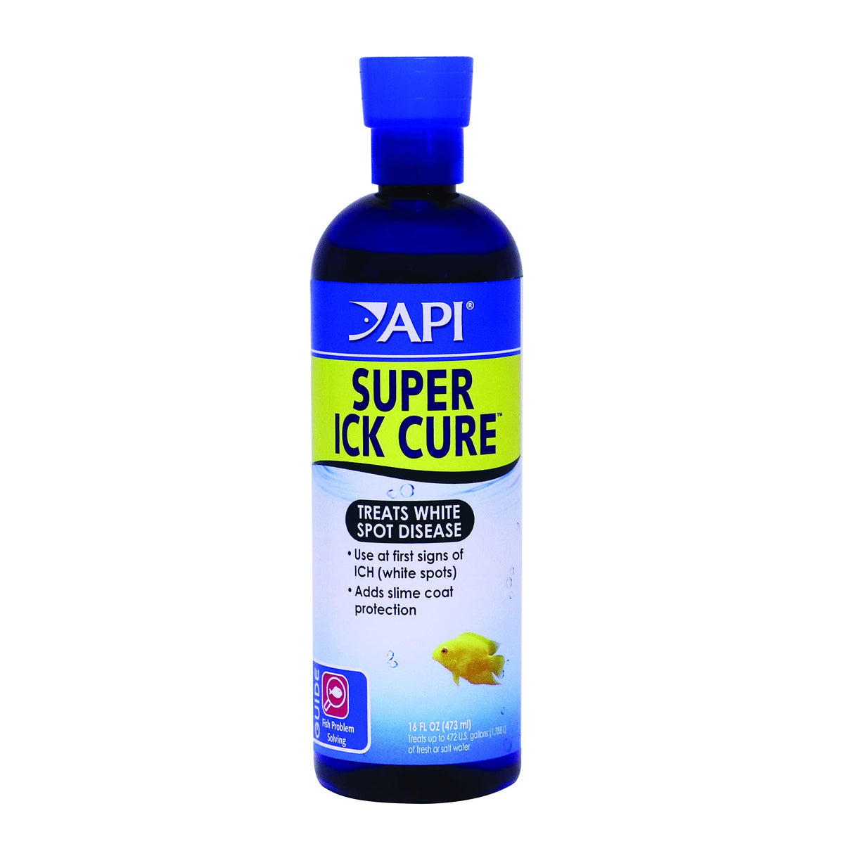 API Liquid Super ICK Cure - botella de 16 oz lista para tratar Ich en acuario.