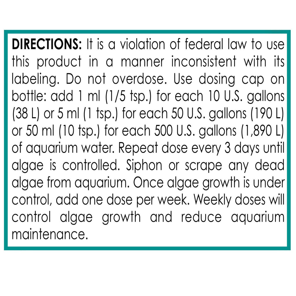 API MARINE ALGAEFIX: uso seguro en acuarios marinos para mantener el tanque limpio