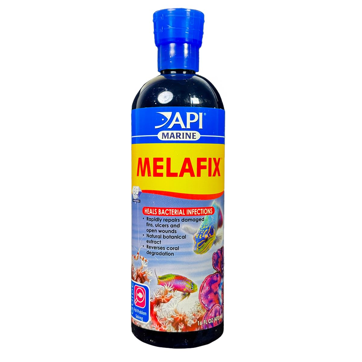 API Marine Melafix: botella de 16 onzas para peceras marinas y corales.