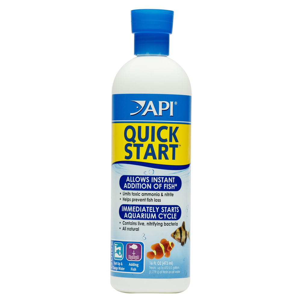 API Quick Start: botella de 16 onzas lista para iniciar el ciclo del acuario