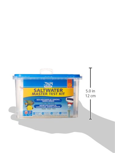 API Saltwater Master Test Kit monitoriza parámetros clave del acuario.