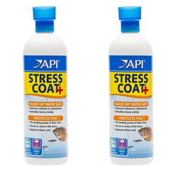 API Stress Coat: bote de 16 oz para acuarios, reduce estrés y repara tejido dañado de peces.