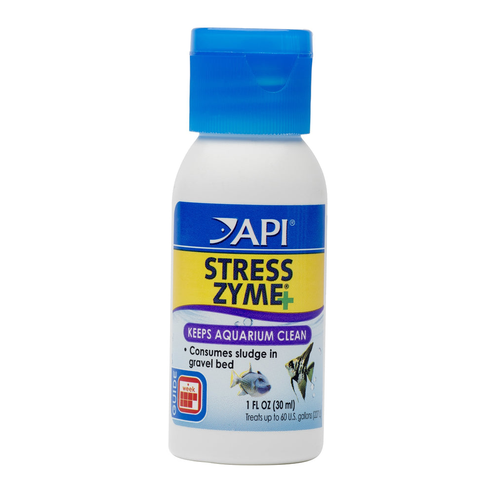 API Stress Zyme botella frontal para mejorar el biofiltro en acuarios