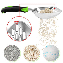 Apidgrowth pala de arena para gato, diseño ergonómico y mango cómodo.