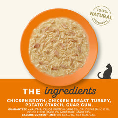 Applaws comida húmeda para gato, pavo en salsa, sabor natural y textura atractiva.
