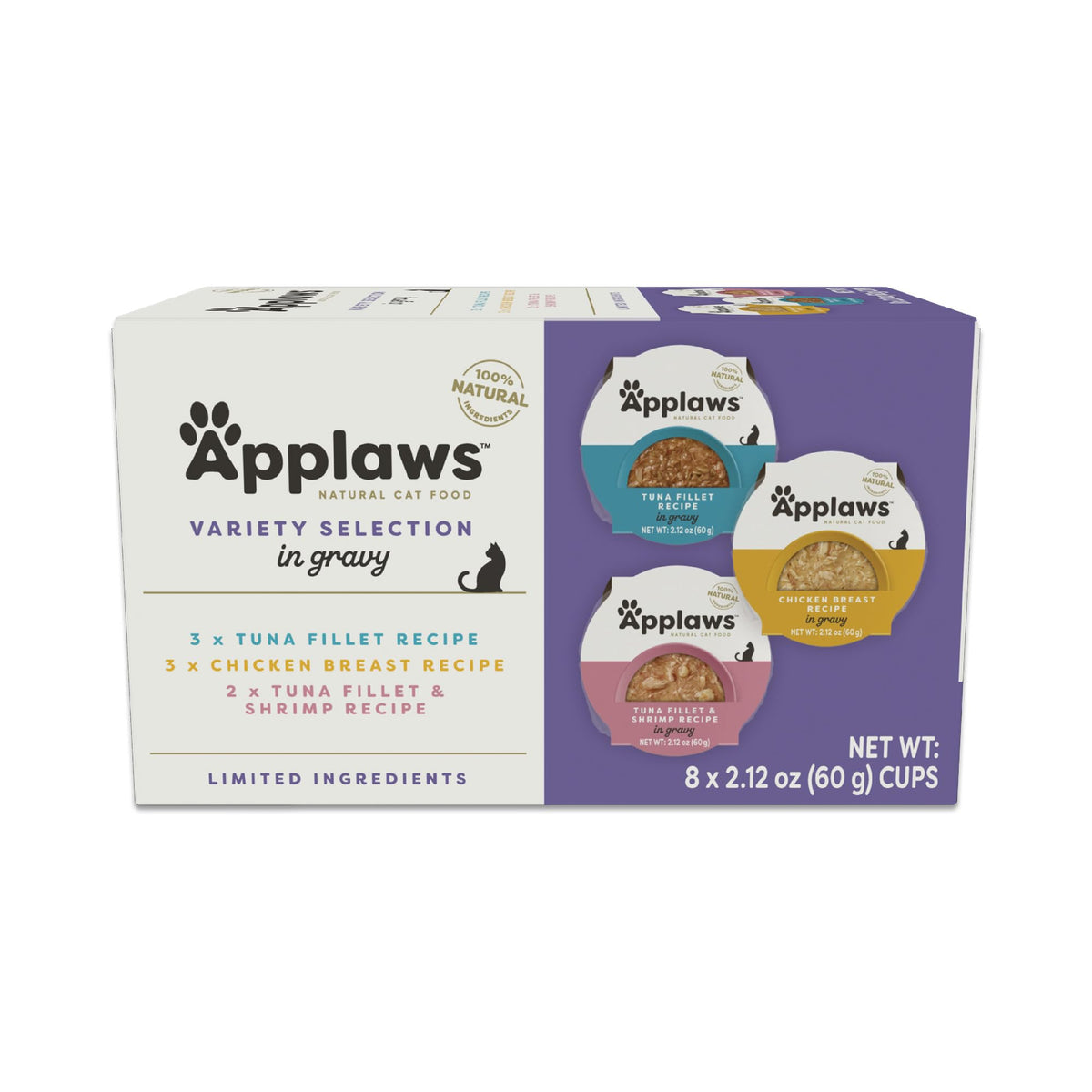 Applaws comida humeda para gatos, filete de atun en salsa, proteina de alta calidad.