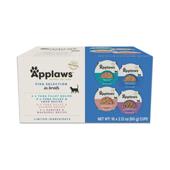 Applaws Gato: comida húmeda de atún en caldo, proteína real para felinos.