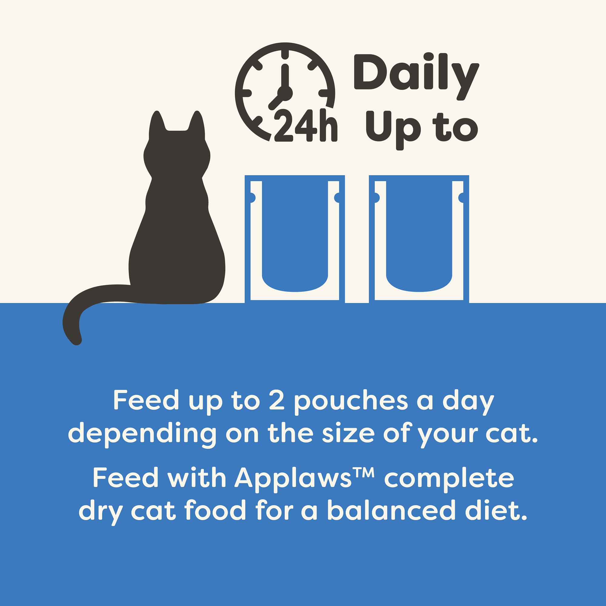 Gato comiendo Applaws, momento de recompensa y hidratación.
