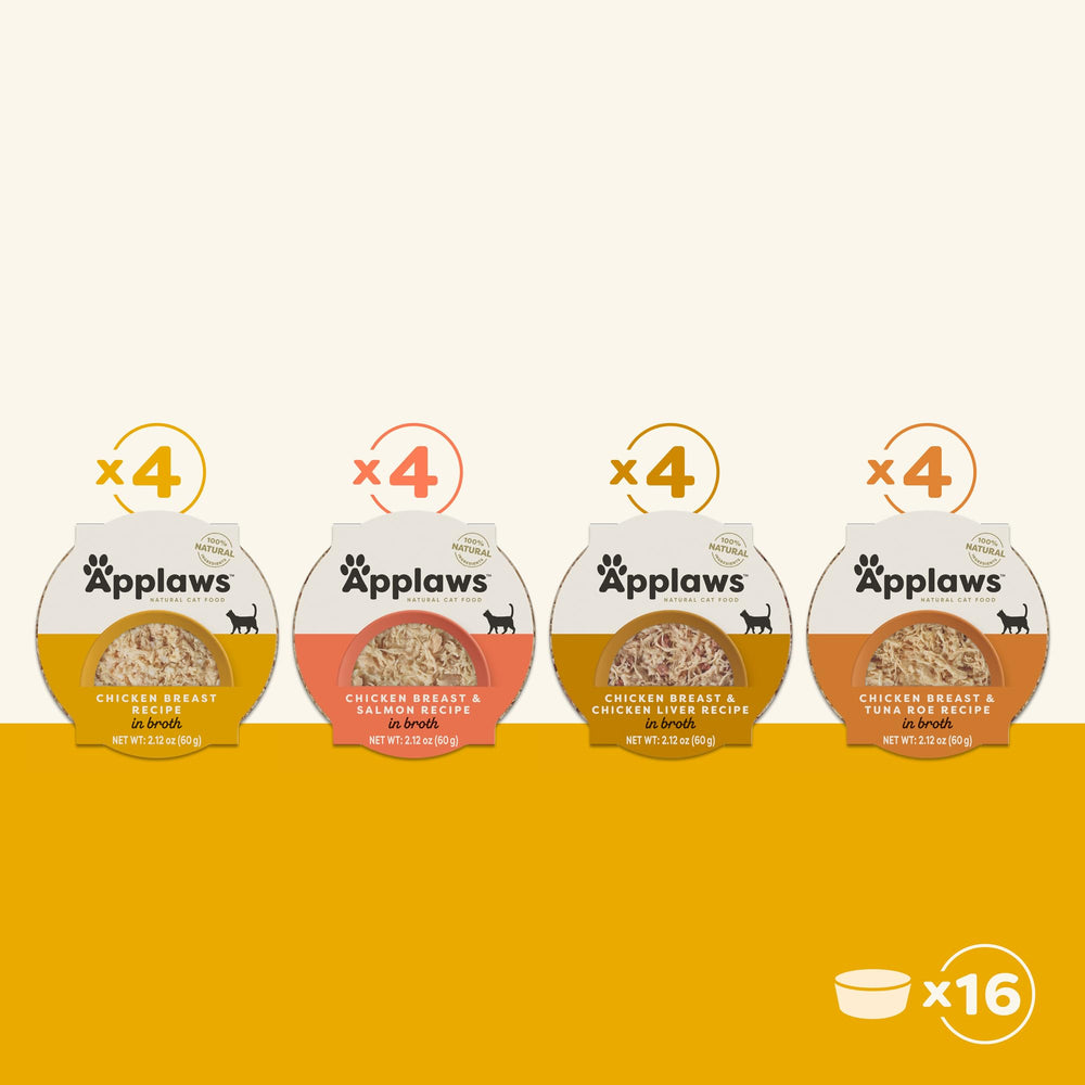Applaws Gato pechuga con atún y huevas, sabor intenso y textura agradable