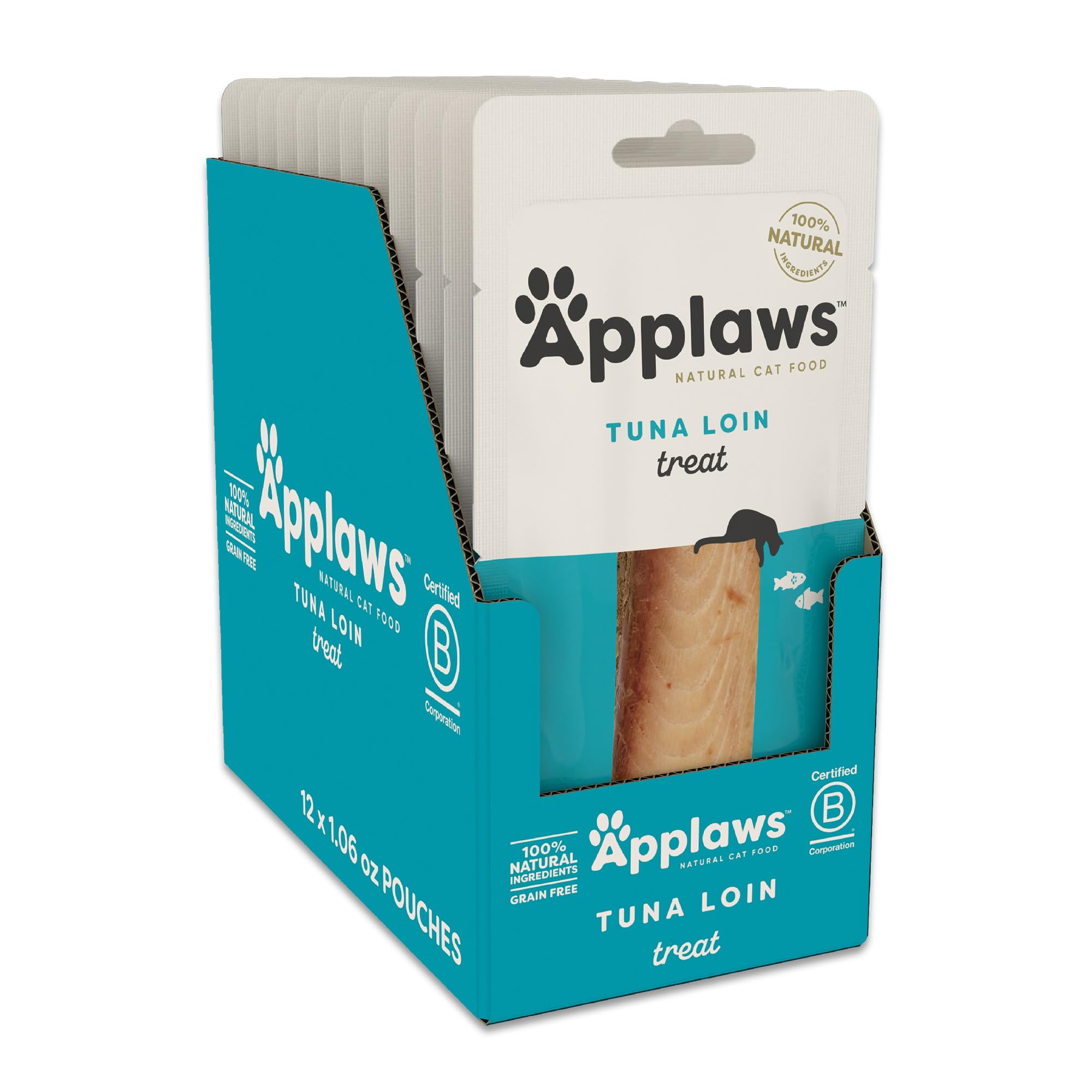 Applaws lomo de atún entero: snack natural rico en proteína para premiar.