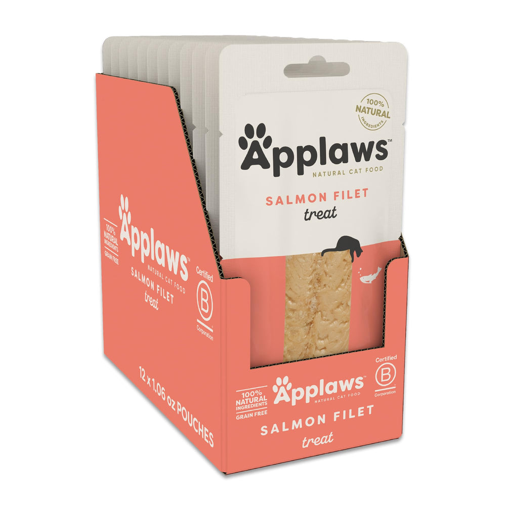 Applaws Lomos de Salmón Enteros: snack proteico para gatos, sin aditivos