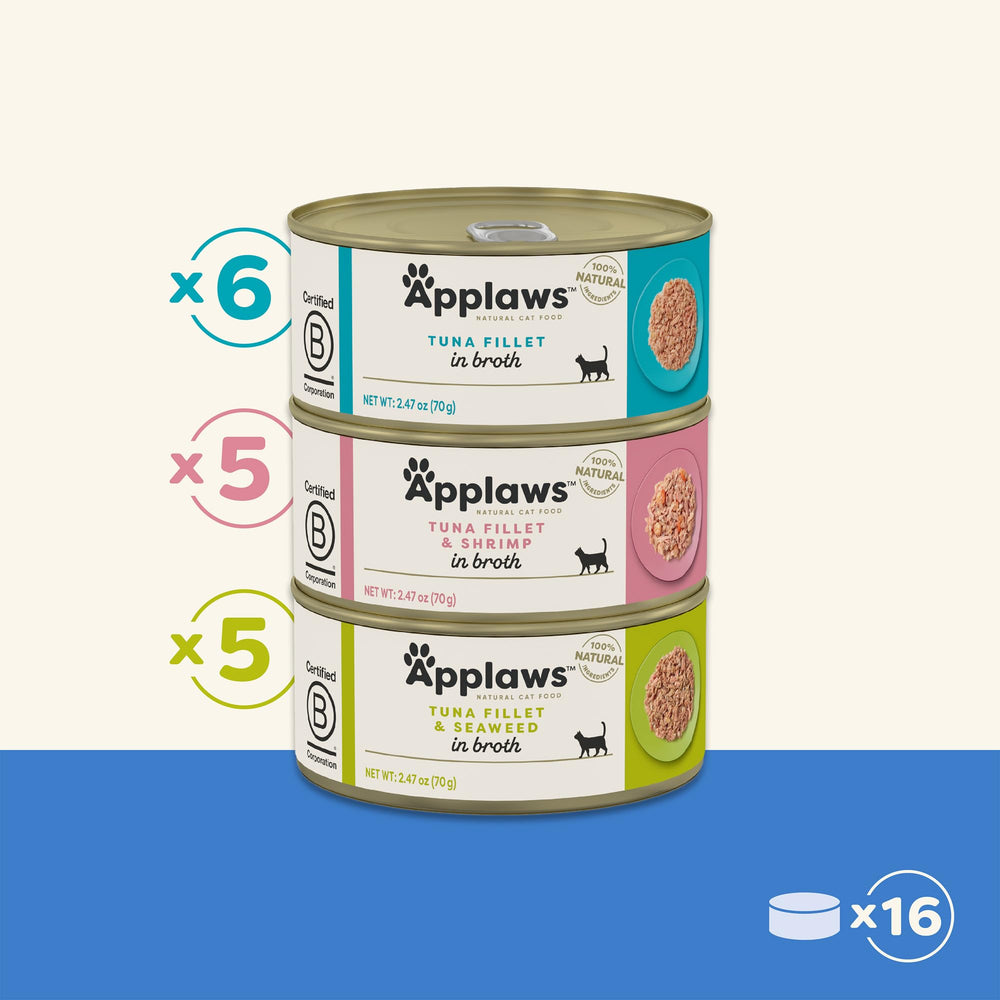 Applaws pack 16 latas: conveniencia y variedad para la alimentación semanal.