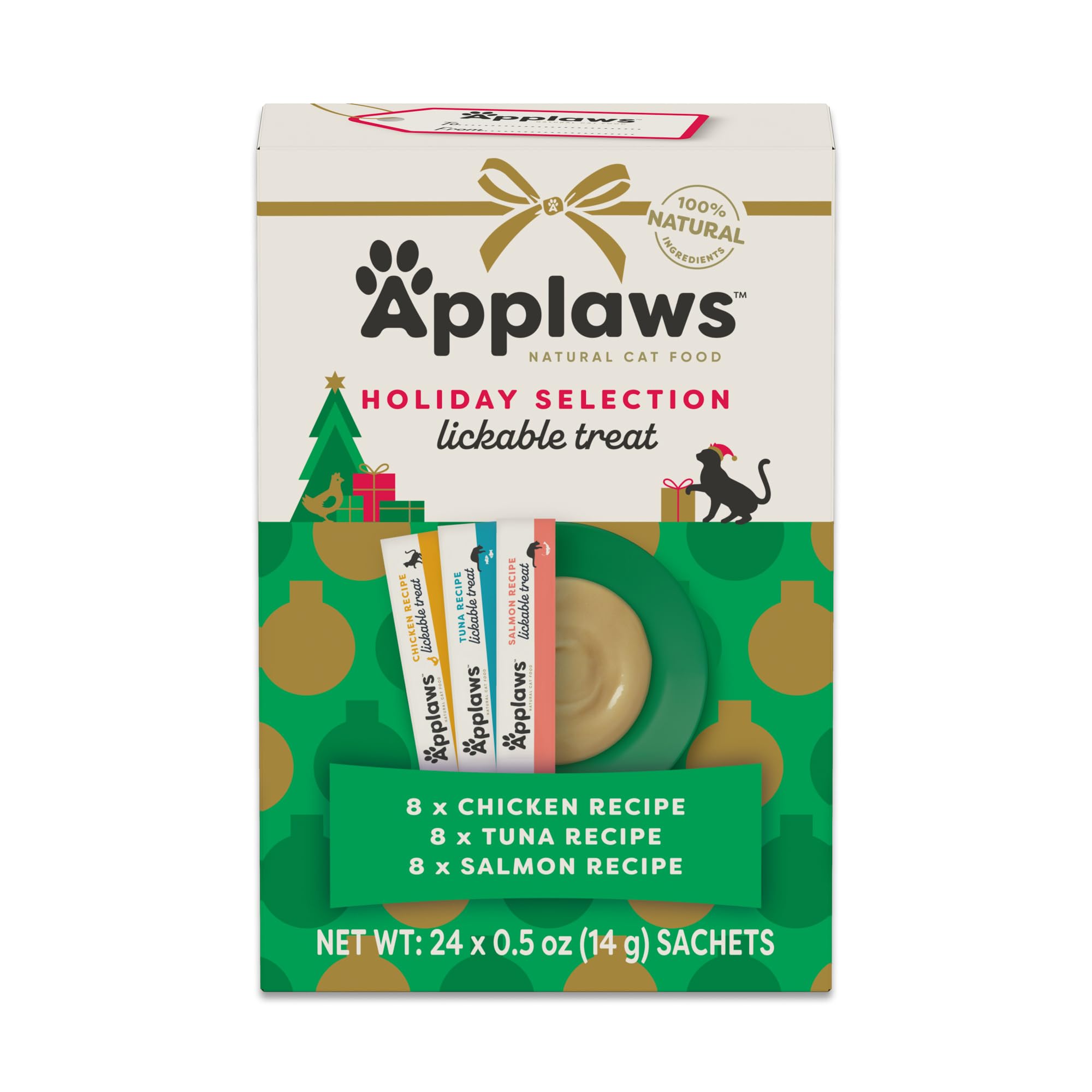 Premios Applaws para gatos con textura cremosa, ideal como recompensa diaria
