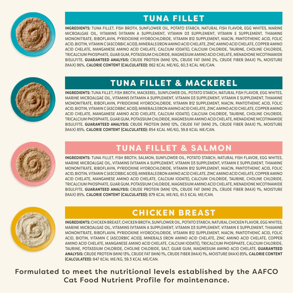 Applaws Vitality paté de atún con caballa en mousse, variedad sabrosa para gatos curiosos.