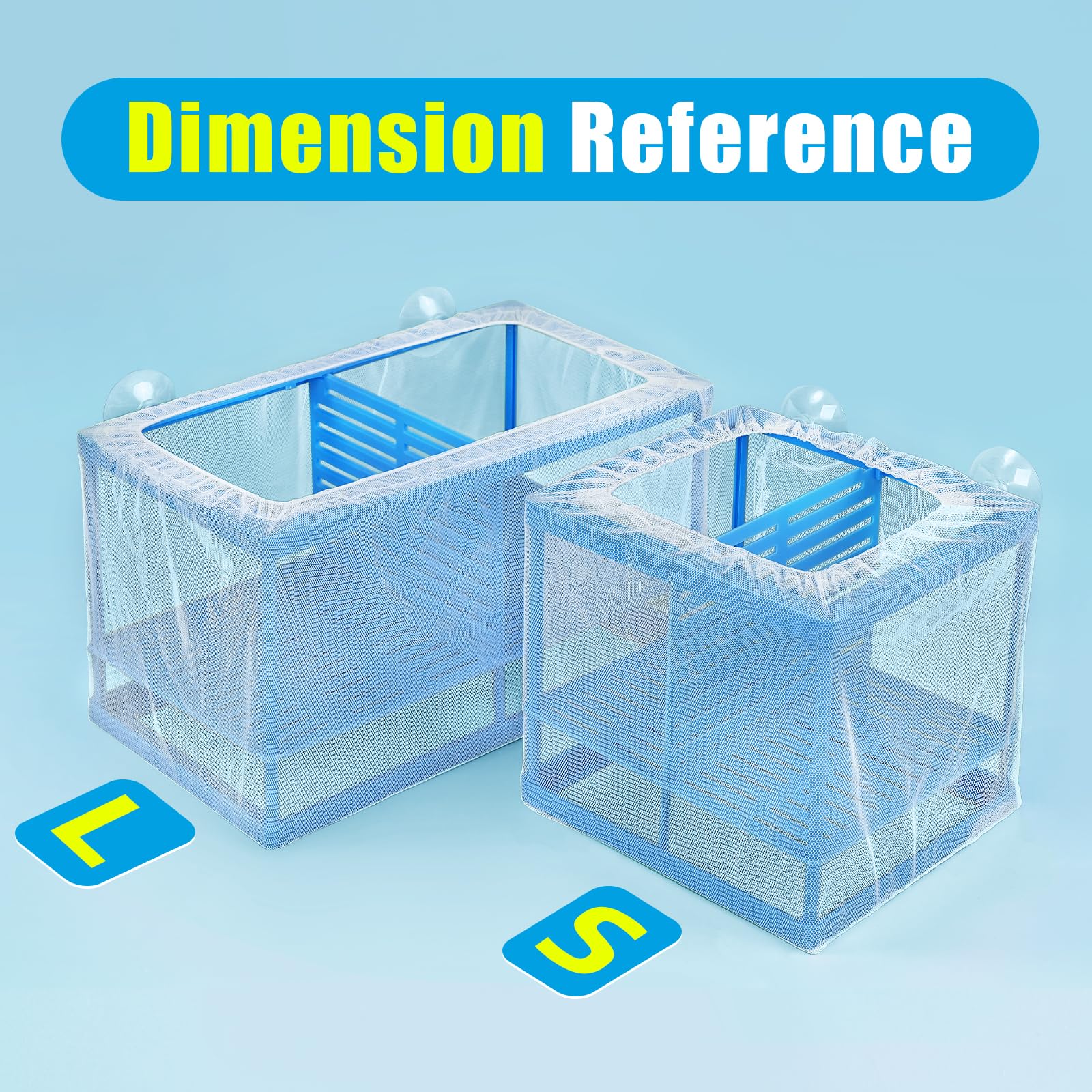 AQUANEAT divisiones ajustables separan peces, crías y parejas.