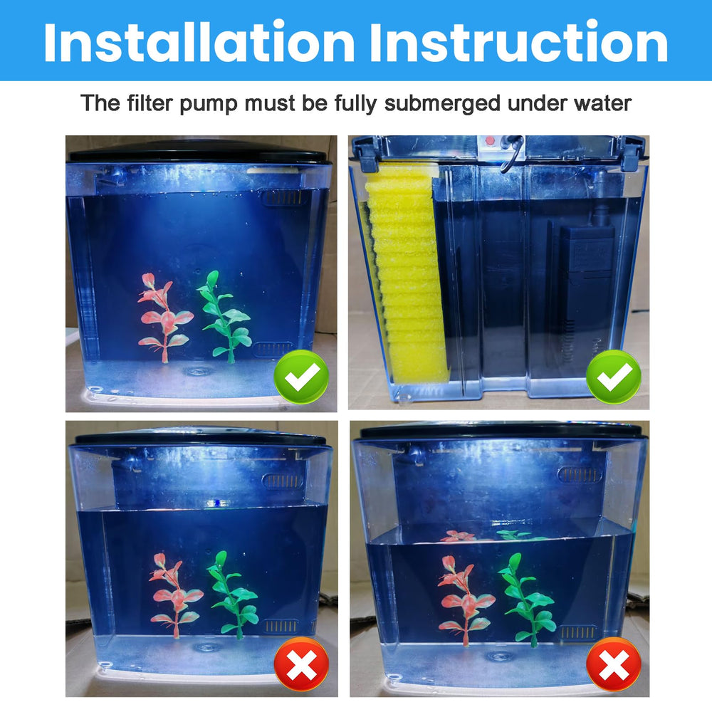 AQUANEAT luz LED integrada ilumina peces y decoraciones