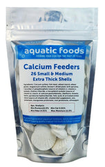 Alimentador de calcio Aquatic Foods Inc. concha mediana promueve caparazón fuerte en crustáceos.