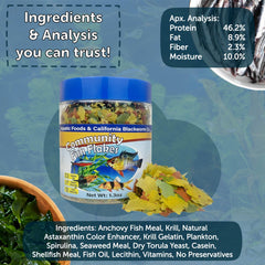 Aquatic Foods Inc. copos comunitarios para peces tropicales, promueven salud general.
