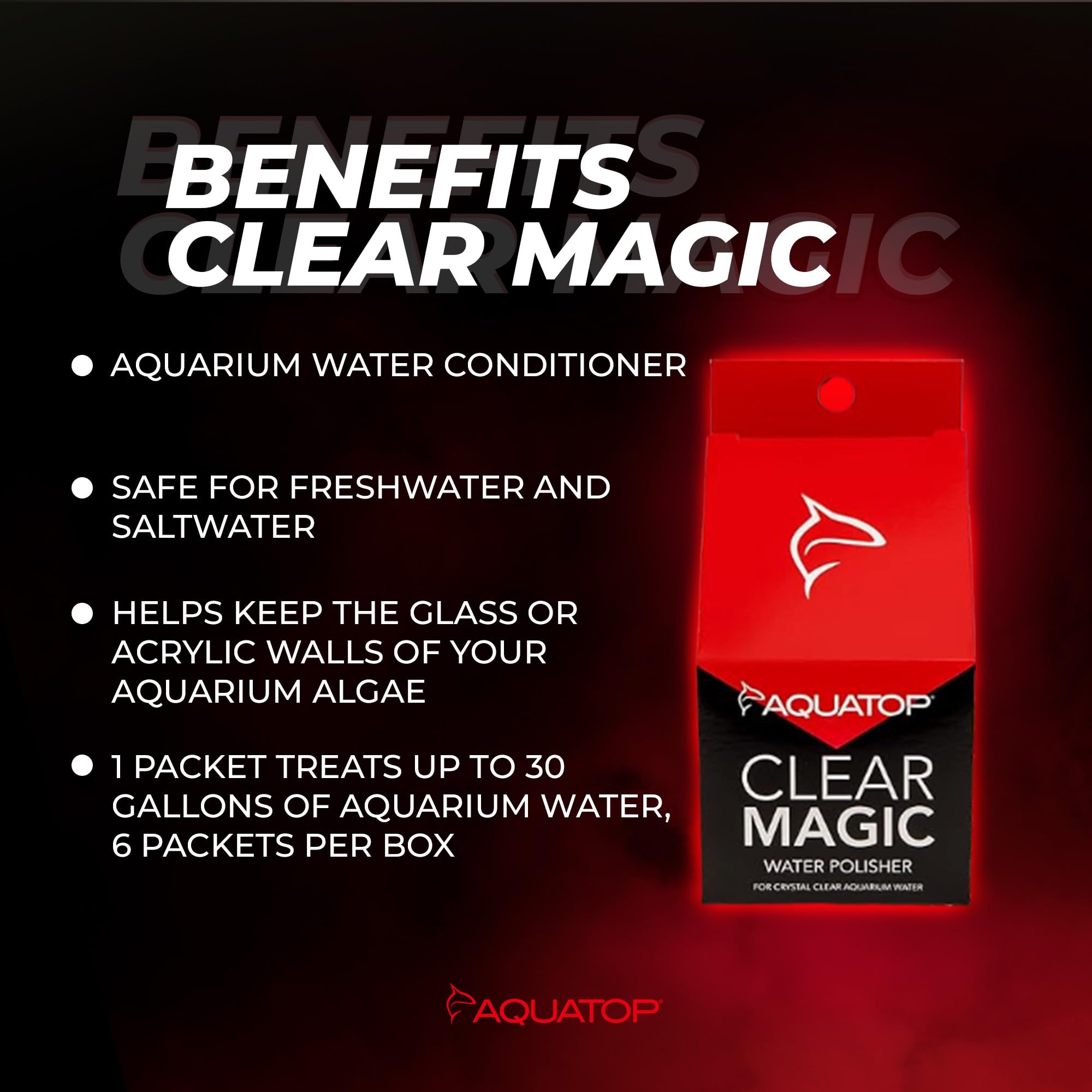 Aquatop Clear Magic: seguro para acuarios de agua dulce y salada.