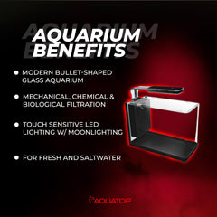 Aquatop Pisces luz LED táctil, iluminación ajustable para realzar colores