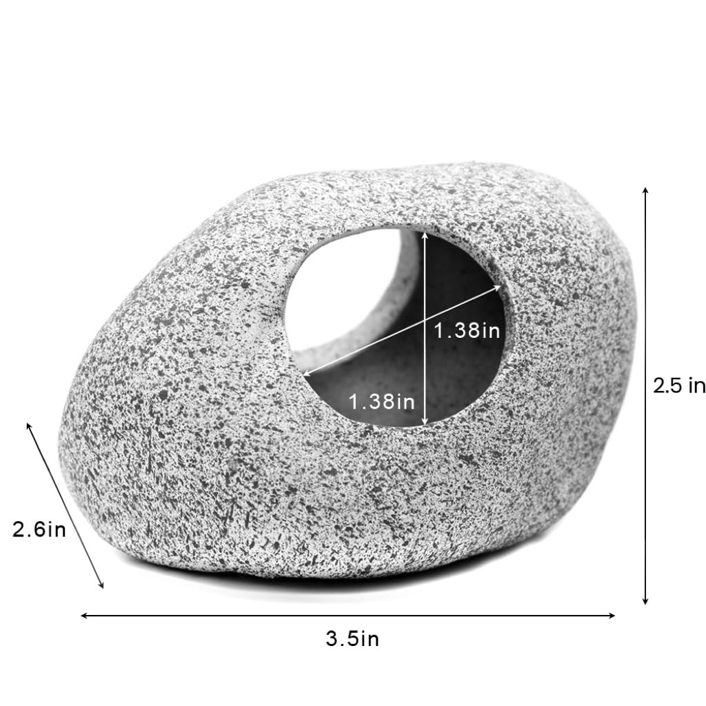 Aquazoo piedra de acuario, superficie pulida para proteger las aletas.