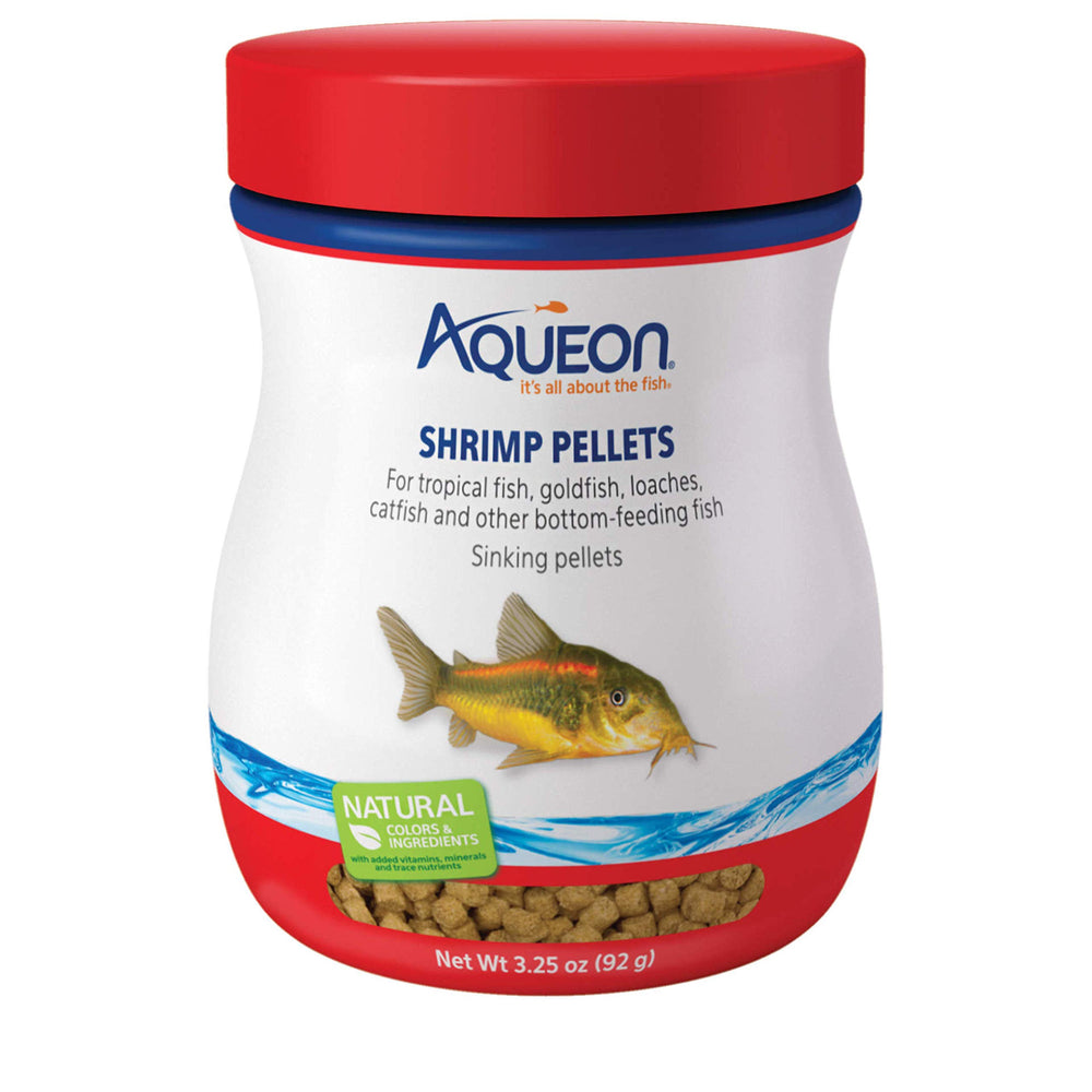 Aqueon Pellets sumergibles para gambas, alimento constante para peces de fondo