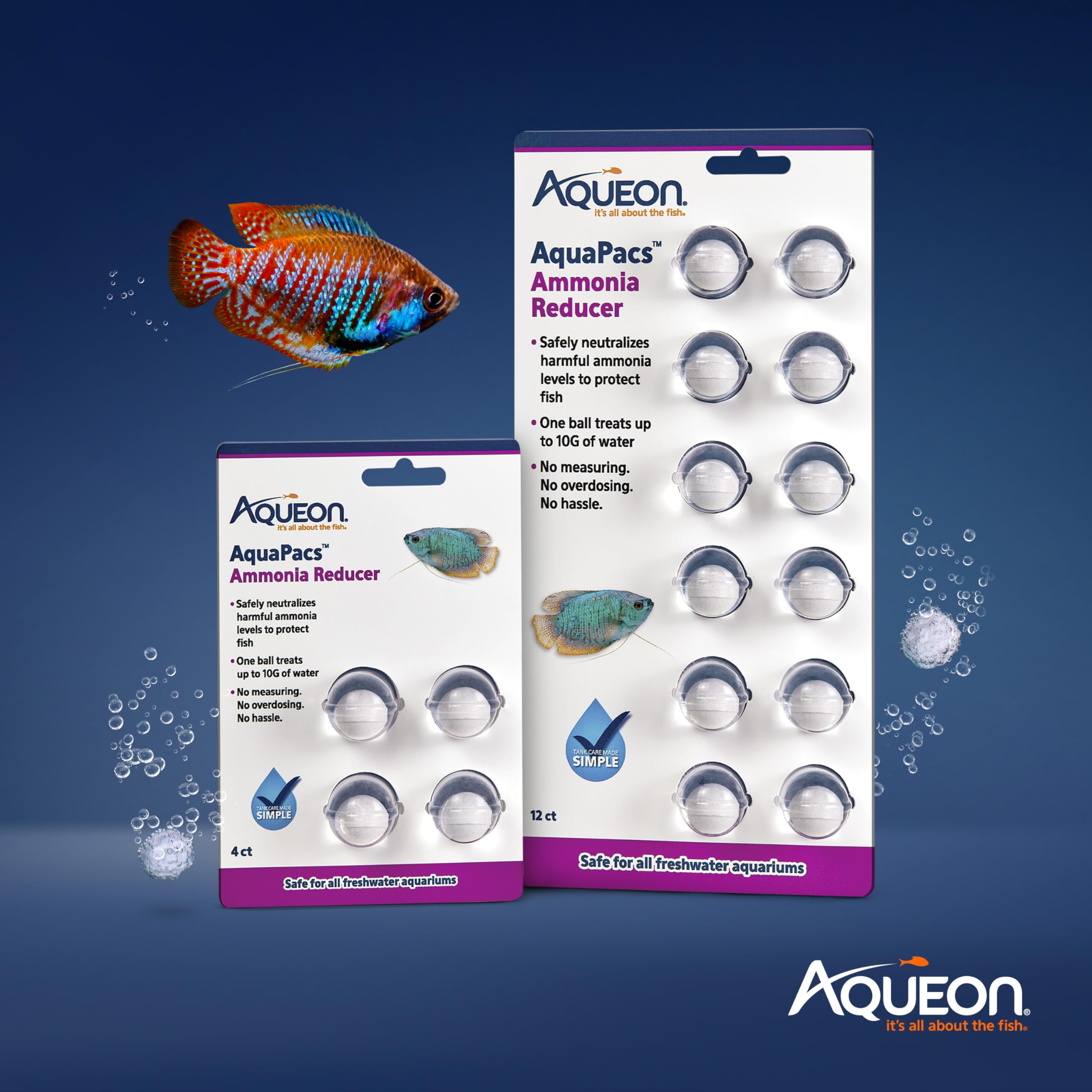 Aqueon AquaPacs evita complicaciones: no hay sobredosificación.