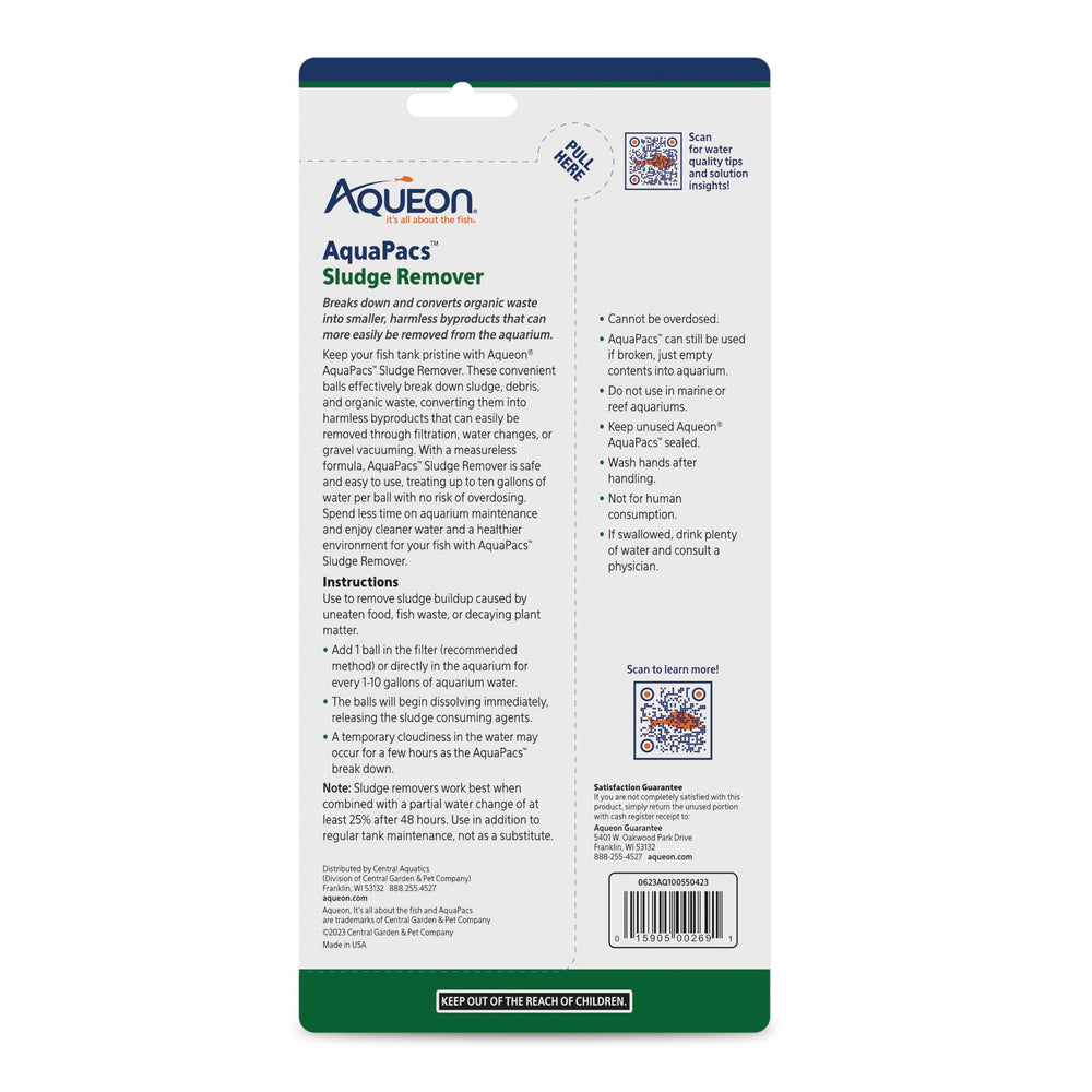 Aqueon AquaPacs Sludge Remover, sin necesidad de medición