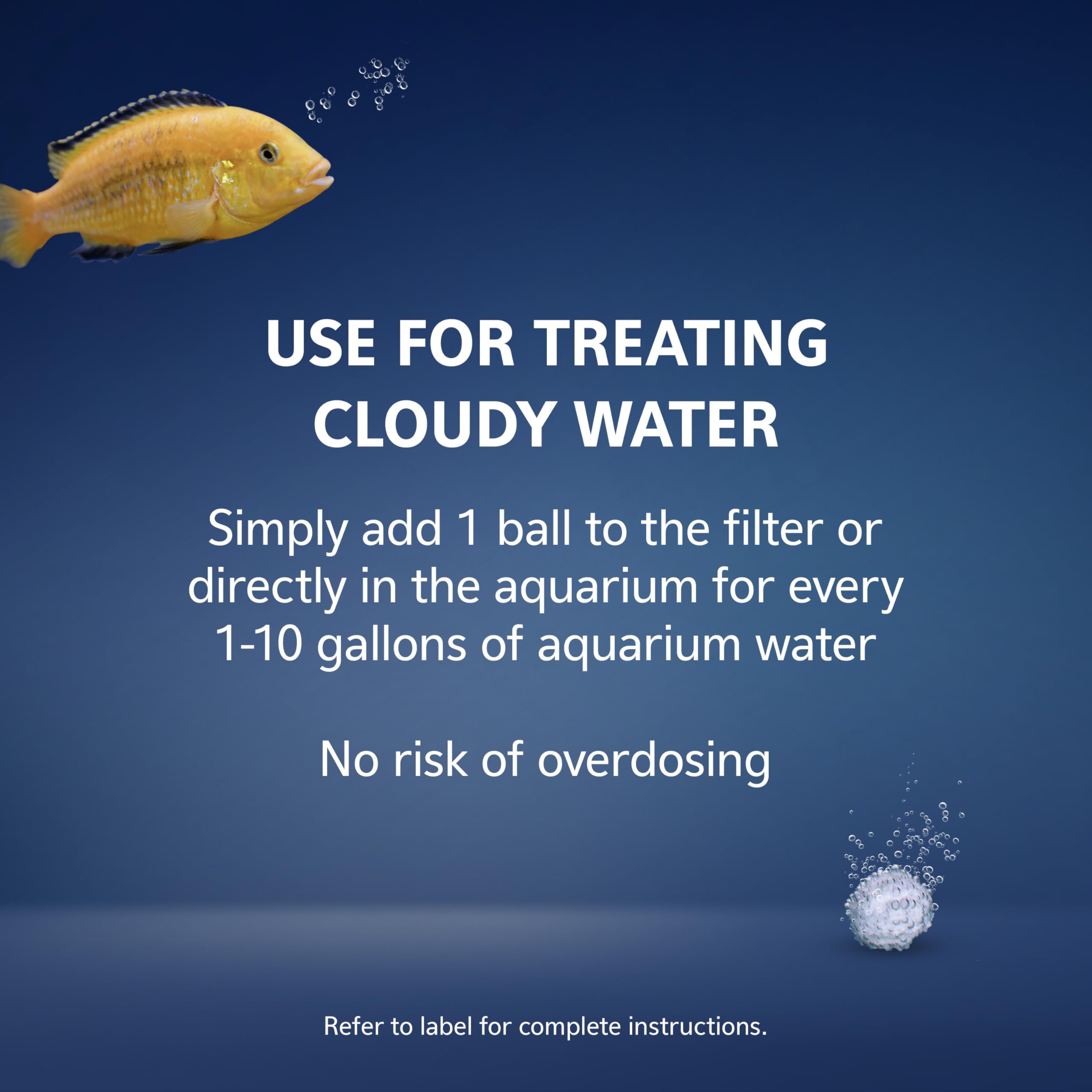 Aqueon AquaPacs bola clarificadora facilita mantenimiento del acuario.