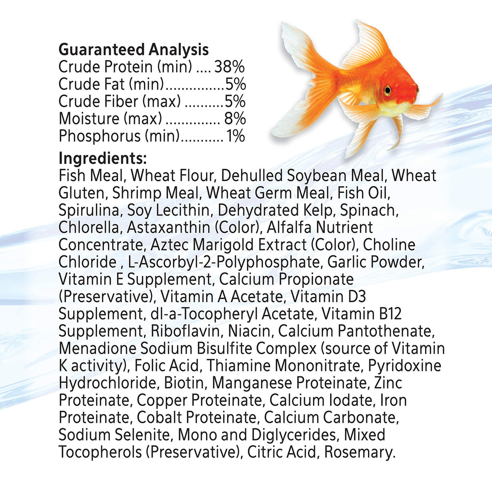 Aqueon Goldfish Flakes: copos que no enturbian el agua cuando se usan según indicaciones.