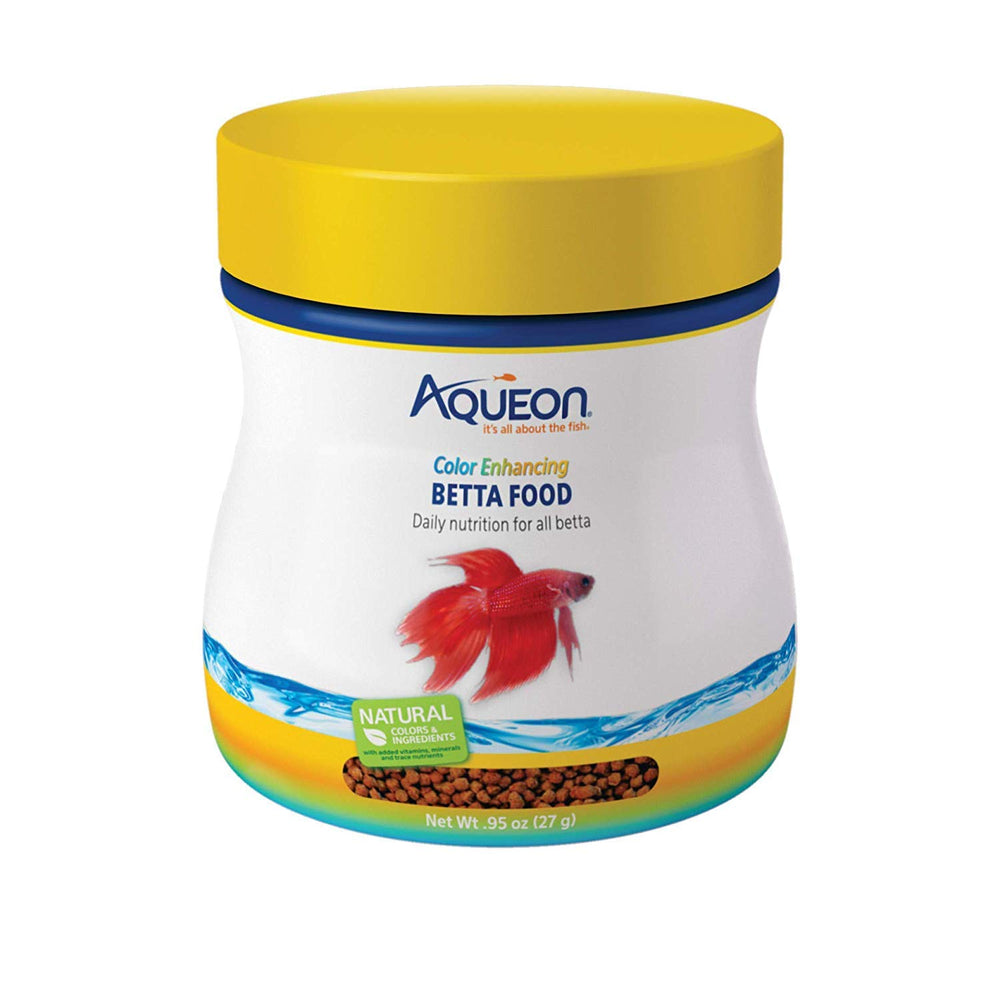 Aqueon granulos de alimento para betta en paquete de tres para nutrición diaria equilibrada