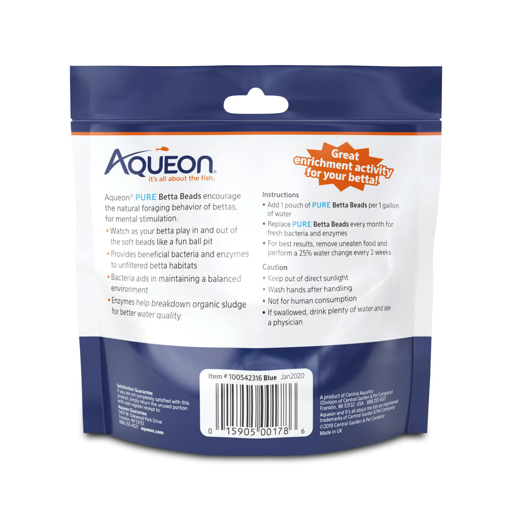 Cambio mensual recomendado para mantener la claridad con Betta Beads