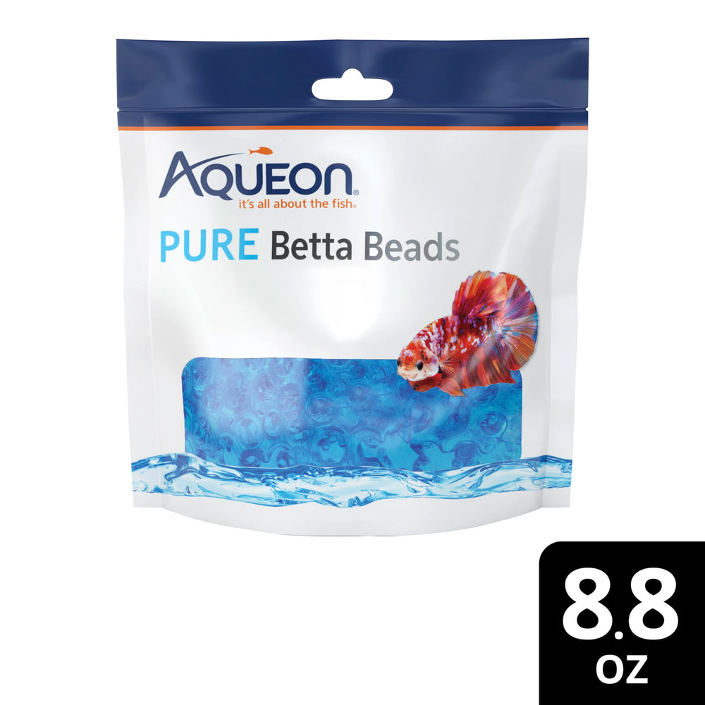 Aqueon PURE Betta Beads indican cambios de dureza para entorno estable