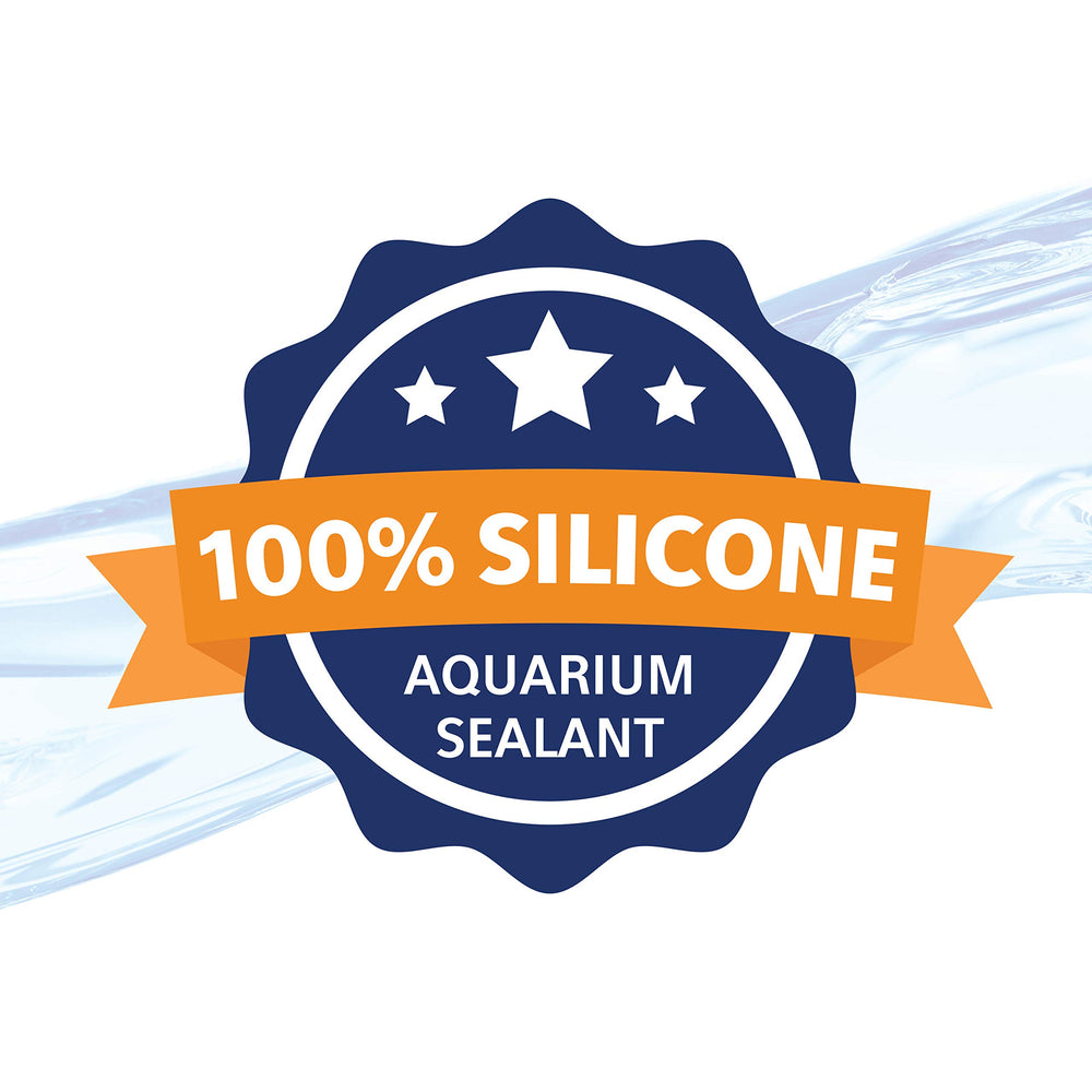Aqueon Silicona Claro curado para uso confiable en agua dulce y salada.