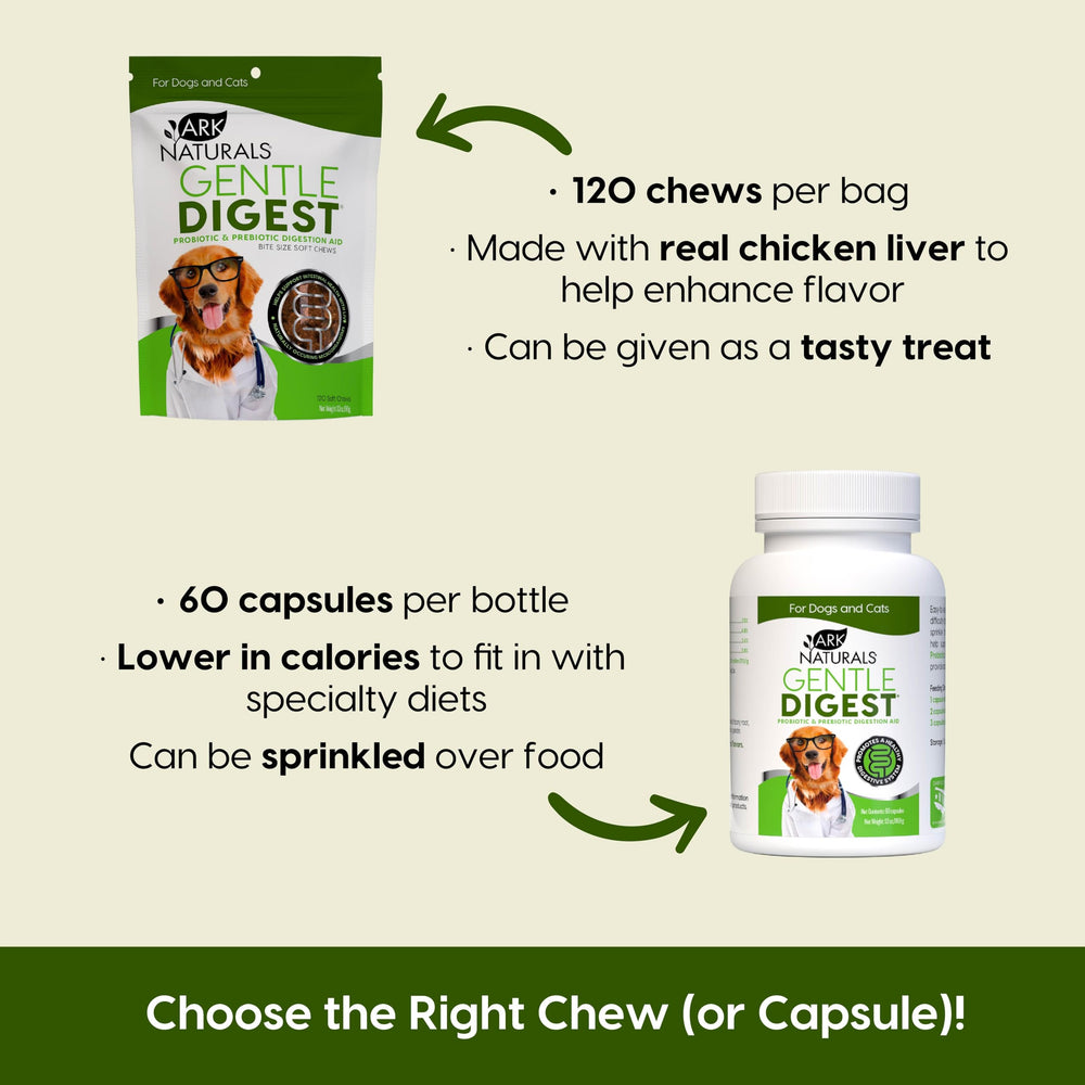Ark Naturals Digestivo Suave dosis diaria facilita apoyo digestivo continuo.