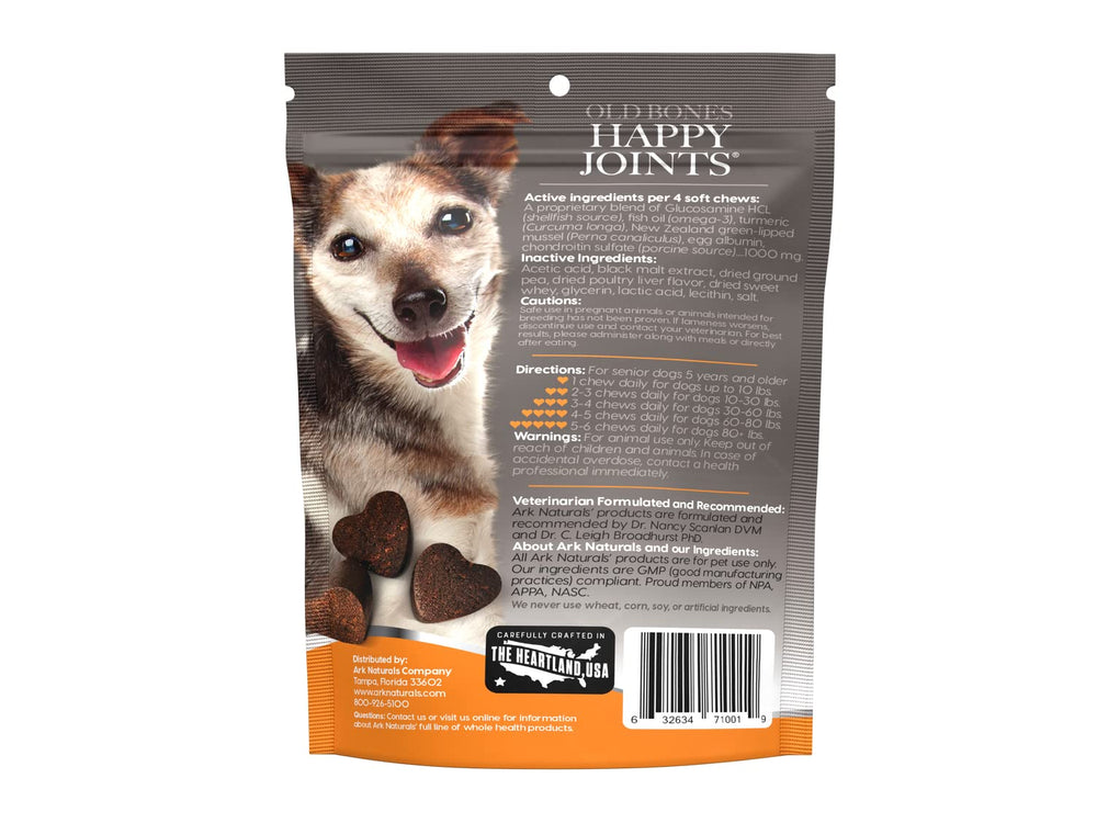 ARK NATURALS Gray Muzzle bocaditos blandos facilitan la ingesta diaria.