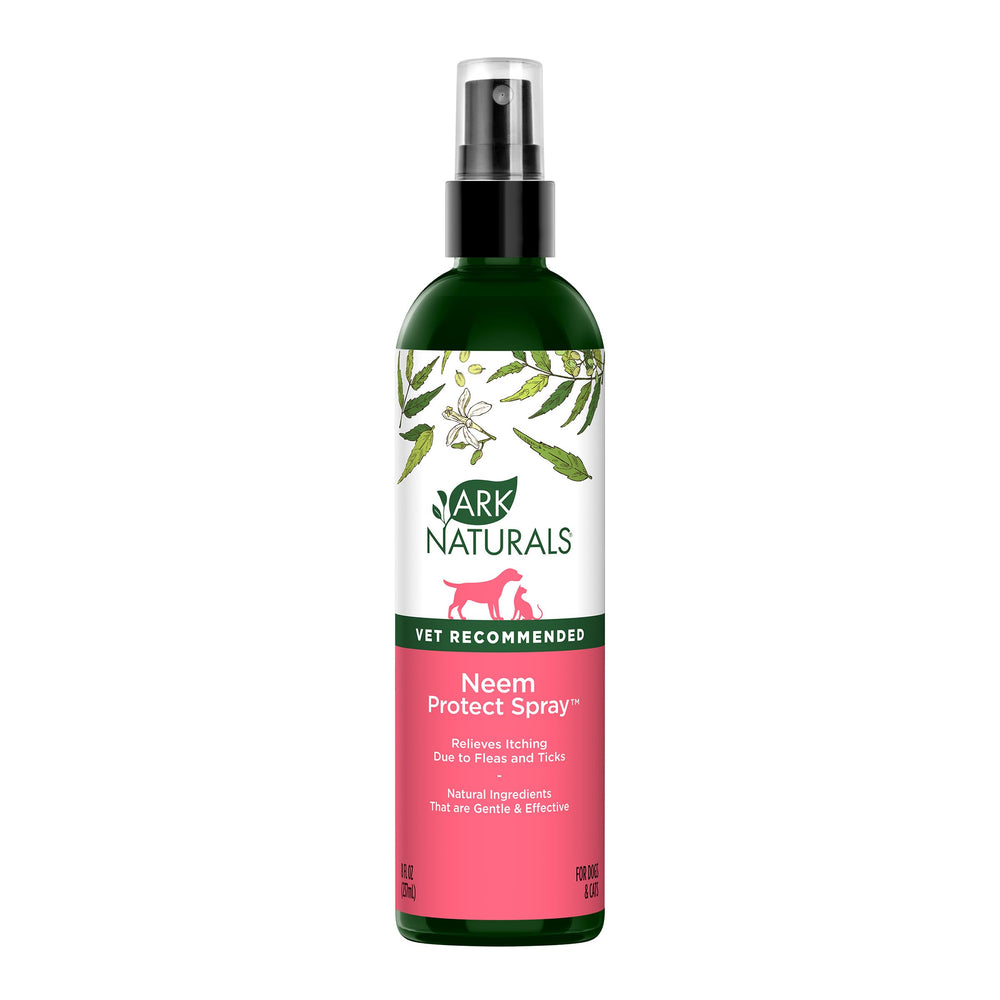 ARK NATURALS Neem Protect Spray, botella 8oz para alivio suave de irritaciones en mascotas
