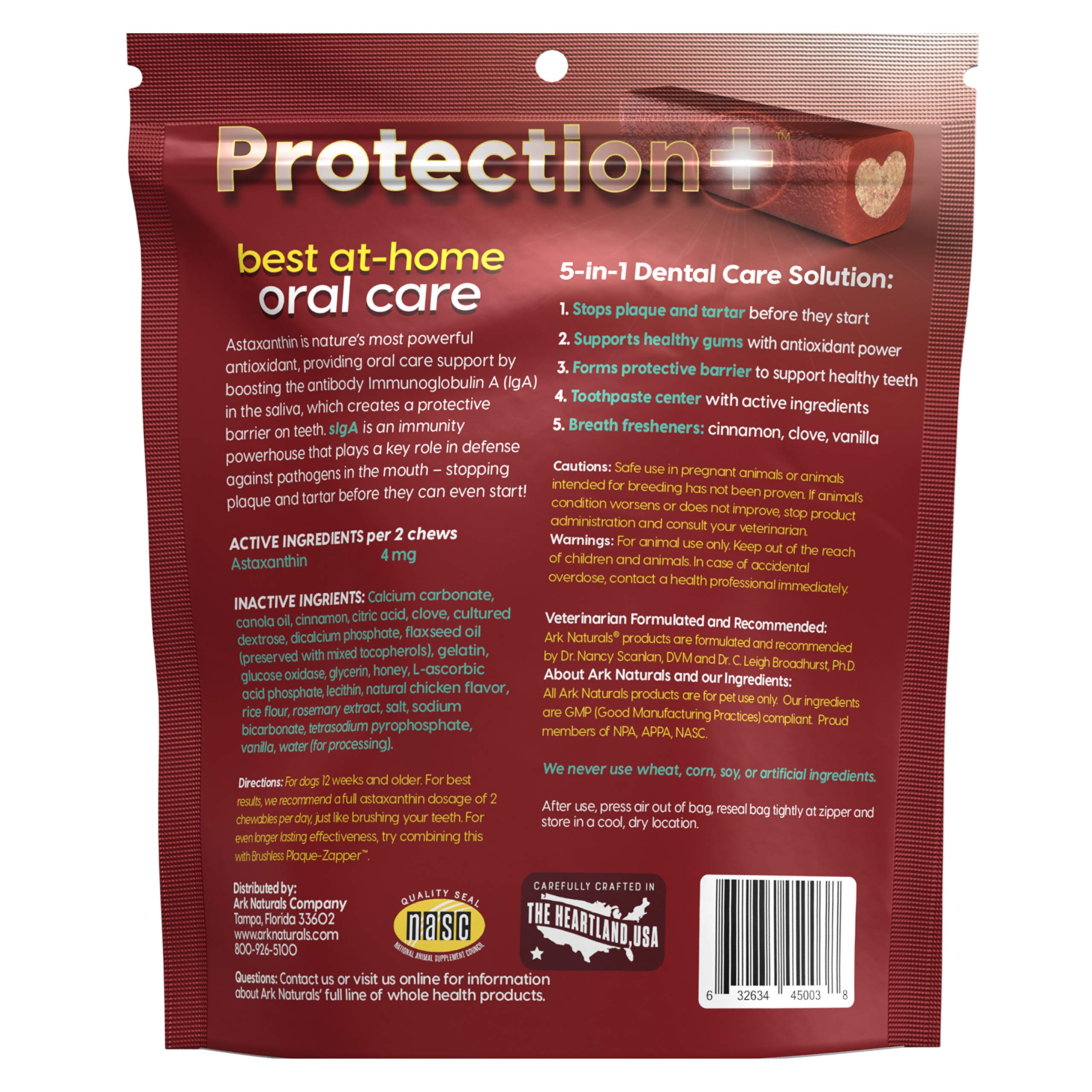 ARK NATURALS Protección+ aliento natural, aroma agradable para perros